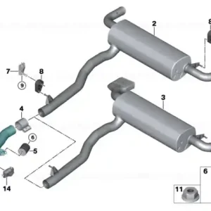 Clapeta evacuare presiune joasa, cu element intermediar - BMW Seria 5 G30 G31 - tip motor B57 Cumpără acum