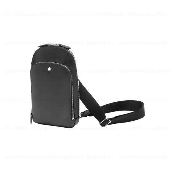 Cel mai vândut Geanta de umar "Montblanc pentru BMW", piele naturala, Neagra (Black)