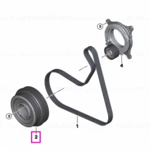 Ieftin Fulie vibrochen (arbore cotit) - BMW Seria 1 F40, Seria 2 F44 F45 F46, X1 F48, X2 F39 - Mini Cabrio F57, Clubman F54, Countryman F60, F55, F56