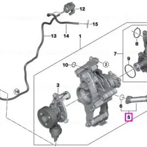 Stut conexiune conducta lichid de racire - BMW Seria 2 G42, Seria 3 G20 G21 G28, Seria 4 G22 G23 G26, Seria 5 G30 G31, Seria 6 G32, X3 G01, X4 G02, X5 G05 Preț promoțional