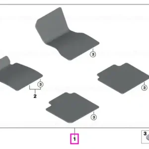 Set covorase fata/spate, M, Velur, Negru - BMW Seria 7 G70 Ofertă de sezon