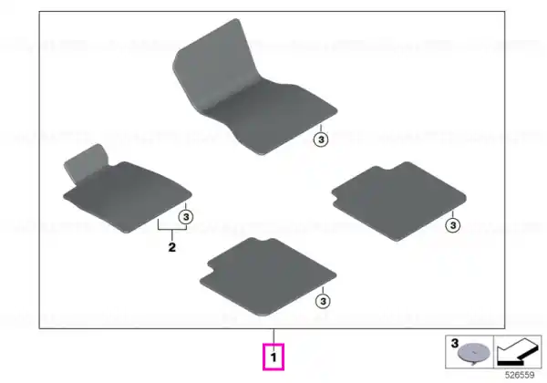 Set covorase fata/spate, M, Velur, Negru - BMW Seria 7 G70 Ofertă de sezon