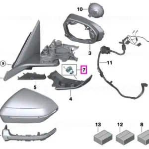 Suport montare camera sisteme de asistenta, oglinda exterioara - BMW Seria 5 G60 G61 G90 G99 M5, Seria 7 G70, X3 G45 Reducere