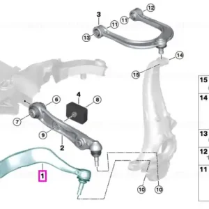 Brat suspensie, punte fata, stanga - BMW Seria 7 G70 Comandă acum