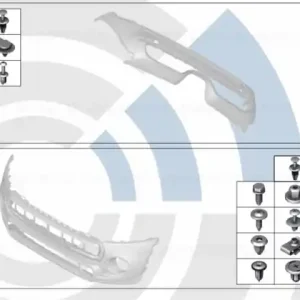 Popular Set elemente montaj bara protectie fata, Kit Value Parts - Mini Countryman F60