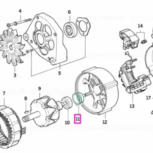 Inel/Garnitura etansare alternator - BMW Seria 3 E30 E36, Seria 5 E28 E34 Disponibil imediat