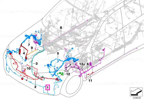 Ofertă limitată Set cablaj electric bara protectie față - BMW X6 G06 LCI