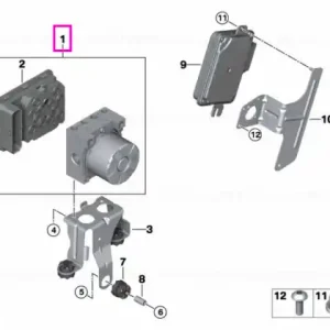 Retur ușor Unitate hidraulica DSC/DXC - BMW Seria 3 G20 G21 G28, Seria 5 G30 G31 G38, Seria 6 G32, X3 G01, X4 G02