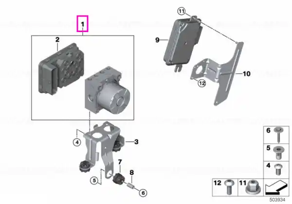 Retur ușor Unitate hidraulica DSC/DXC - BMW Seria 3 G20 G21 G28, Seria 5 G30 G31 G38, Seria 6 G32, X3 G01, X4 G02