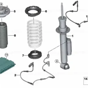 Unitate de control a suspensiei adaptive, punte spate - BMW Seria 5 G30, Seria 8 G14 G15 G16 Chilipir