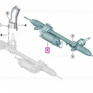 Caseta de directie electrica (12V) - BMW Seria 5 G30 G31, Seria 7 G11 G12 - de la 01.07.2020 - cu directie activa integrala (02VH) Disponibil imediat
