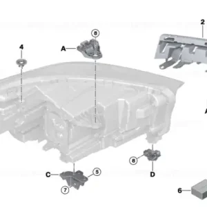 Bestseller Kit reparatie elemente fixare far stanga - BMW X1 U11 U12, X2 U10