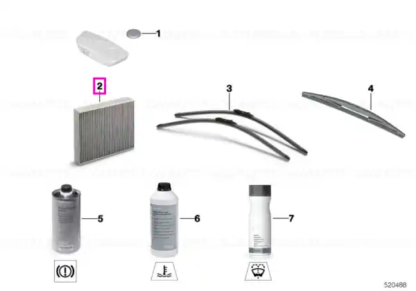 Cumpără online Microfiltru habitaclu - Mini Aceman J05, Cooper J01