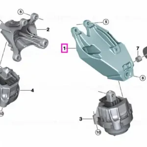 Suport motor, stanga - BMW X5 G05 F95 M, X6 G06 F96 M, X7 G07, XM G09 Ultima șansă