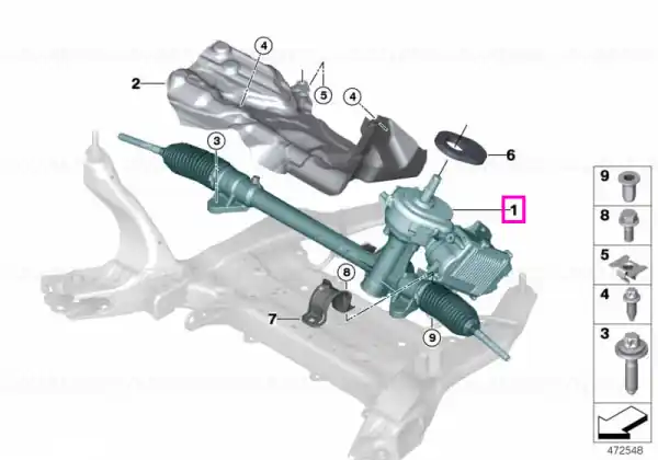 Preț mic Caseta de directie electrica - BMW X1 U11, X2 U10 - fara 02VF (Adaptive M chassis)