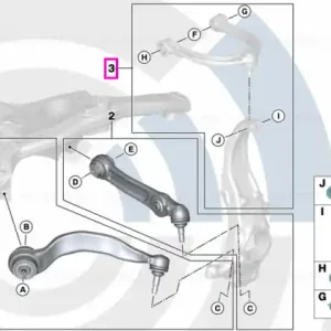 Set elemente instalare brat superior suspensie, punte fata, Kit Value Parts - BMW Seria 5 G30 G31 G38, Seria 6 G32 Comandă acum