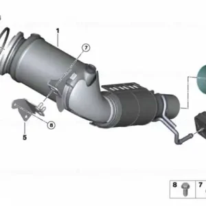 Colier sistem evacuare, D=70 x 37mm - BMW Seria 1 F70, Seria 2 F74 U06, Seria 3 G20 G21, Seria 4 G22 G23 G26, Seria 5 G60 G61 G68, X1 U11, X2 U10, X3 G45 G48, X5 G18, X6 G06 - Mini Cabrio F67, Countryman U25, F65, F66 Calitate înaltă