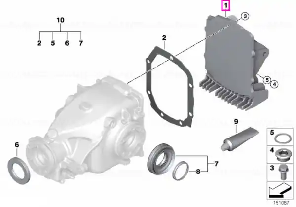 Livrare rapidă Capac spate diferential (Typ 168K) - BMW Z4 E85